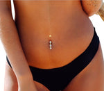 Graduated Diamond Drop Belly Ring 0.40 E-F/Si - Pobjoy Diamonds