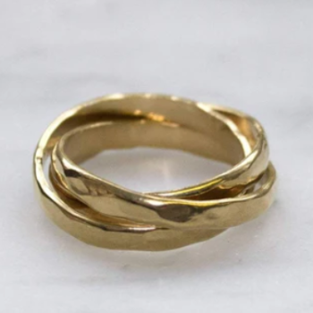 Gold Plated Sterling Silver Russian Ring