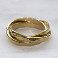 Gold Plated Sterling Silver Russian Ring