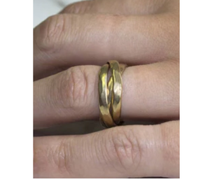 Gold Plated Sterling Silver Russian Ring