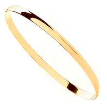 Load image into Gallery viewer, 9K Yellow Gold Smooth Plain Ladies Bangle 