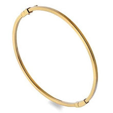 Load image into Gallery viewer, Gender Free Solid 9K Yellow Gold Hinged Bangle