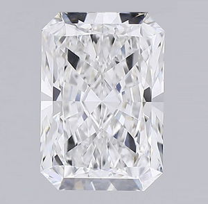 18K Gold 0.70 Carat Emerald or Radiant Brilliant Cut Diamond Ring - F/VS2