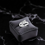 950 Platinum Tension Set Diamond Trilogy Ring - 0.75 Carats - Pobjoy Diamonds
