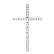 Load image into Gallery viewer, 18K Gold &amp; Diamond Cross Pendant 0.35 Carats