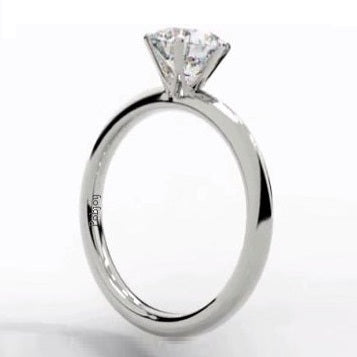 Lab Grown Diamond Tiffany-Style Solitaire Ring DVVS1