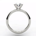 Round Brilliant Cut Diamond Tiffany-Style Solitaire Ring  