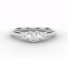 Load image into Gallery viewer, 950 Platinum Diamond Trilogy Ring G/Si