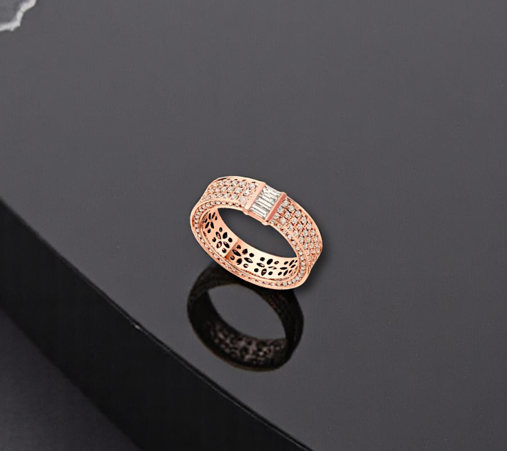 Baguette & Round Brilliant Diamond Cocktail Ring 1.90 Carats - Pobjoy Diamonds