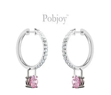 Load image into Gallery viewer, 18K White Gold Pink Diamond Drop Earrings - 1.50 Carats