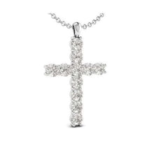 Load image into Gallery viewer, 9K Gold Diamond Cross Pendant 0.50 To 1.00 Carats