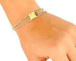 Lab Grown 2.0 Carat Yellow Radiant Cut Diamond Bracelet - Options - Pobjoy Diamonds