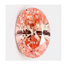 Load image into Gallery viewer, Fancy Intense Pink Oval Cut Lab Grown Diamond 0.90 Carat Si2 - Pobjoy Diamonds
