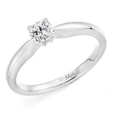 Load image into Gallery viewer, White Gold 0.25 Round Brilliant Cut Solitaire Diamond Ring F/VS1 Pobjoy Diamonds