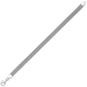 Sterling Silver Ladies Mesh Wrist Strap - Pobjoy Diamonds