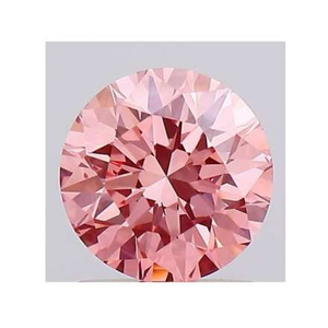 Fancy Intense Pink Round Brilliant Cut Lab Diamond 0.95 Carat - Pobjoy Diamonds