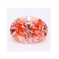 Fancy Intense Pink Oval Cut Lab Grown Diamond 1.01 Carat VS1 - Pobjoy Diamonds