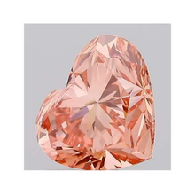 Load image into Gallery viewer, Fancy Intense Orangy Pink Heart Cut Lab Grown Diamond 1.00 Carat - Pobjoy Diamonds