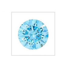 Load image into Gallery viewer, Fancy Intense Blue Round Cut Lab Grown Diamond 1.21 Carat - Pobjoy Diamonds