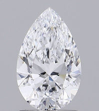 Load image into Gallery viewer, 18K White Gold 1.25 Carat Pear Cut Lab Grown Diamond Ring E/VS1