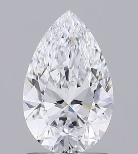 18K White Gold 1.25 Carat Pear Cut Lab Grown Diamond Ring E/VS1