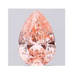 Fancy Vivid Pink Pear Shape Lab Grown Diamond 1.26 Carat - Pobjoy Diamonds