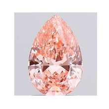 Load image into Gallery viewer, Fancy Vivid Pink Pear Shape Lab Grown Diamond 1.26 Carat - Pobjoy Diamonds