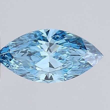 Load image into Gallery viewer, Fancy Vivid Blue Marquise Cut Lab Grown Diamond 1.50 Carat - Pobjoy Diamonds