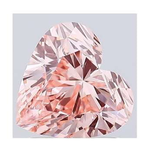 Fancy Orangey Pink Heart Diamond 1.50 Carat - Pobjoy Diamonds