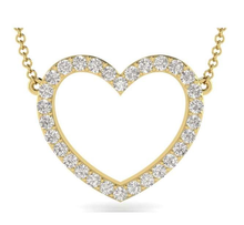Load image into Gallery viewer, 9K Gold 0.15 Carat Diamond Heart Pendant G/Si- Pobjoy Diamonds