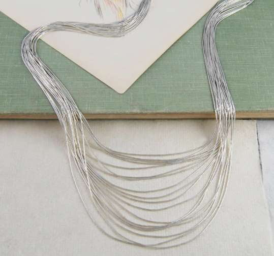 Ladies Sterling Silver Graduated Multi Layer Necklace - Pobjoy Diamonds