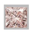 Fancy Pinkish Orange Princess Cut Lab Grown Diamond - Pobjoy Diamonds