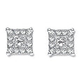18K White Gold 0.25 Carat Diamond Stud Earrings - Pobjoy Diamonds