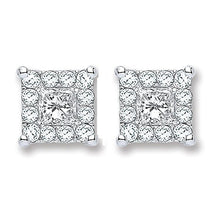 Load image into Gallery viewer, 18K White Gold 0.25 Carat Diamond Stud Earrings - Pobjoy Diamonds