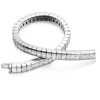 18K  Gold  Pobjoy Tennis Bracelet 8.5 Carats