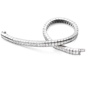 950 Palladium Set Diamond Tennis Bracelet 8.5 Carats