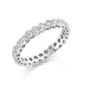 Diamond Full Eternity Ring Round Cut Claw Set 0.50 Carat - Pobjoy Diamonds