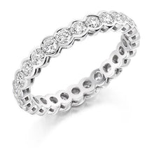 Load image into Gallery viewer, 18K White Gold 1.5 Carat Diamond Full Eternity Ring - Pobjoy Diamonds