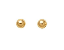 Load image into Gallery viewer, 18K Yellow Gold Bead Stud Earrings From Pobjoy
