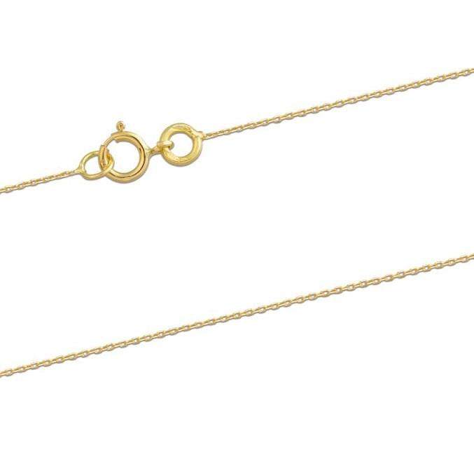 9K Yellow Gold Large Solid Cross Pendant - Pobjoy Diamonds