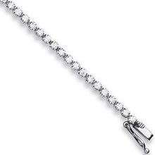 Load image into Gallery viewer, 18K White Gold Diamond Tennis Bracelet 3.00 Carat  G-H/Si