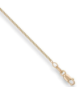 18K Yellow Gold Rubover Set Diamond Pendant & Neck Chain - Choice Of Grades - Pobjoy Diamonds