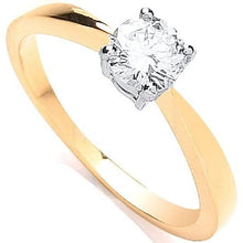 Load image into Gallery viewer, 18K Yellow Gold 0.50 Carat Solitaire Ring - Pobjoy Diamonds