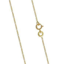 Load image into Gallery viewer, 18K Yellow Gold Figaro Ladies Neck Chain From Pobjoy