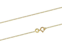 Load image into Gallery viewer, 18K Yellow Gold Figaro Ladies Neck Chain By Pobjoy