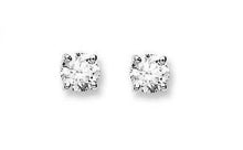 Load image into Gallery viewer, Gold 1.00 Carat Round Brilliant Cut Diamond Stud Earrings- Pobjoy Diamonds