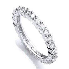 Load image into Gallery viewer, 950 Platinum Diamond Full Eternity Ring 1.00 CTW - Pobjoy Diamonds