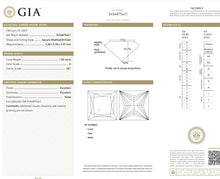 Load image into Gallery viewer, Princess Cut &amp; Baguette Shoulder Diamond Ring 0.50 &amp; 1.00 Carat E/VS1