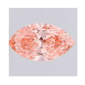 Fancy Vivid Pink Marquise Cut Lab Grown Diamond 2.04 Carat Si2 - Pobjoy Diamonds