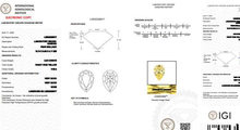 Load image into Gallery viewer, Fancy Vivid Yellow Pear Shape Lab Grown Diamond 2.24 Carat - Pobjoy Diamonds